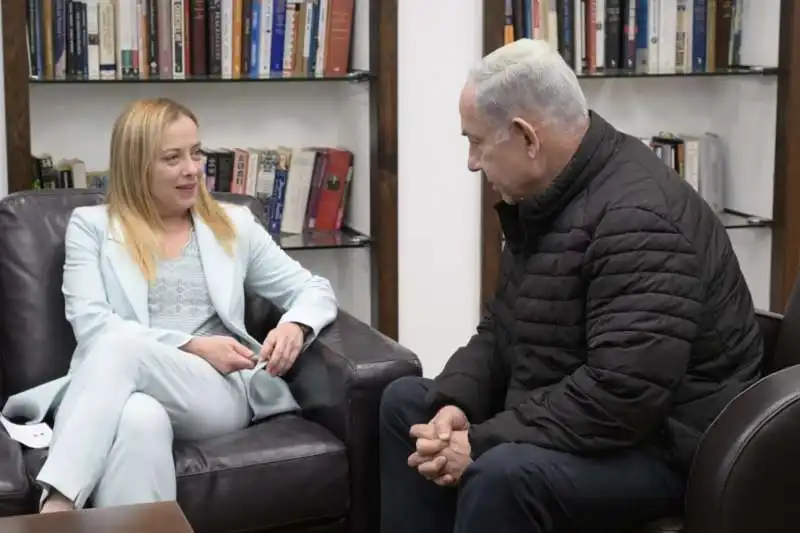 GIORGIA MELONI - BENJAMIN NETANYAHU  1