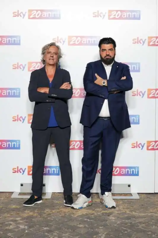 giorgio locatelli e antonino cannavacciuolo @ sky20anni