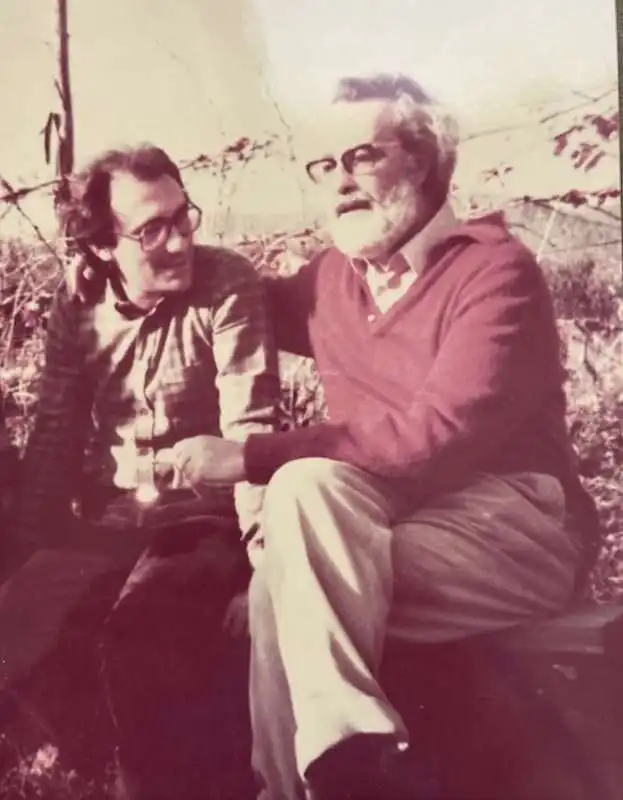 Giovanni Valentini con Eugenio Scalfari (1984)

