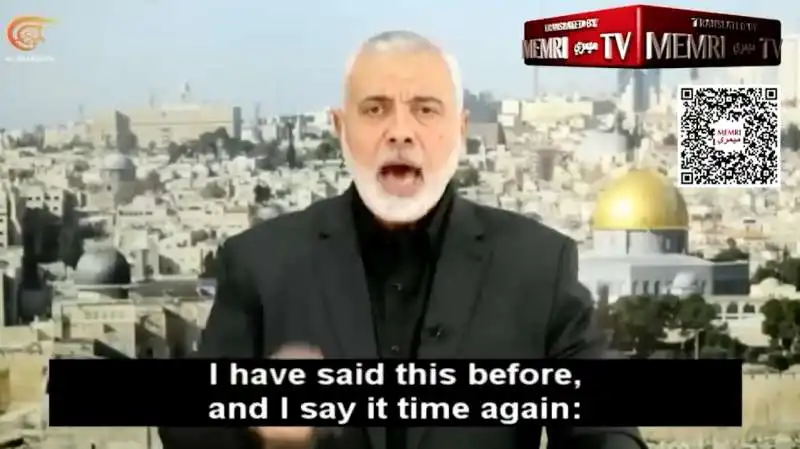 IL VIDEO MESSAGGIO DI ISMAIL HANIYEH - LEADER DI HAMAS