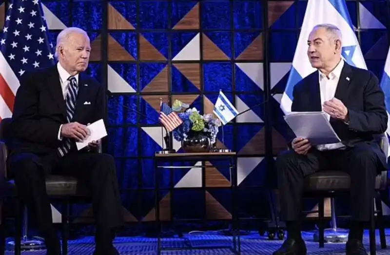 JOE BIDEN - BENJAMIN NETANYAHU 