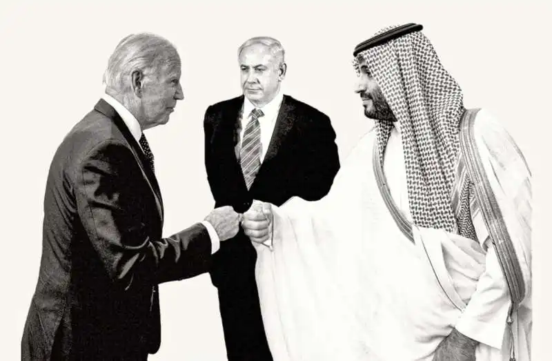 JOE BIDEN - BENJAMIN NETANYAHU - MOHAMMED BIN SALMAN 