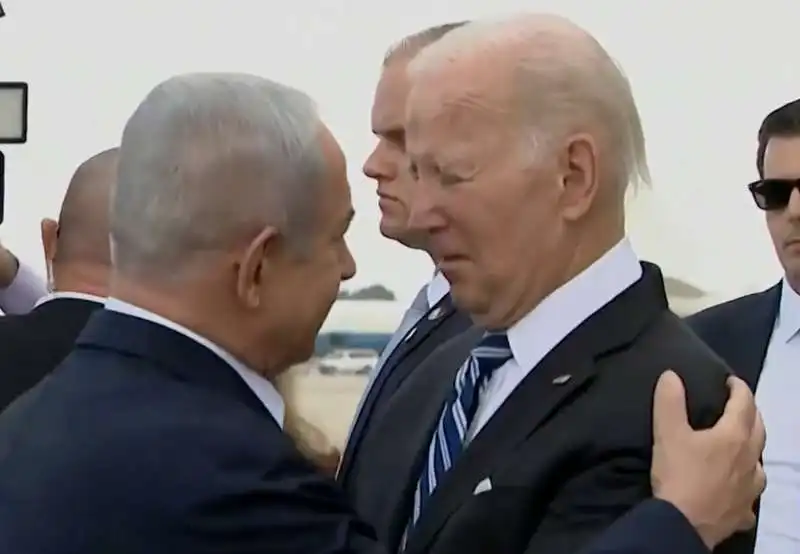 JOE BIDEN CON BIBI NETANYAHU IN ISRAELE