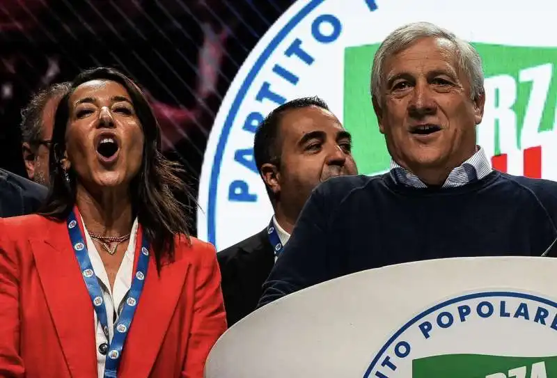 licia ronzulli e antonio tajani    convegno di forza italia a paestum  