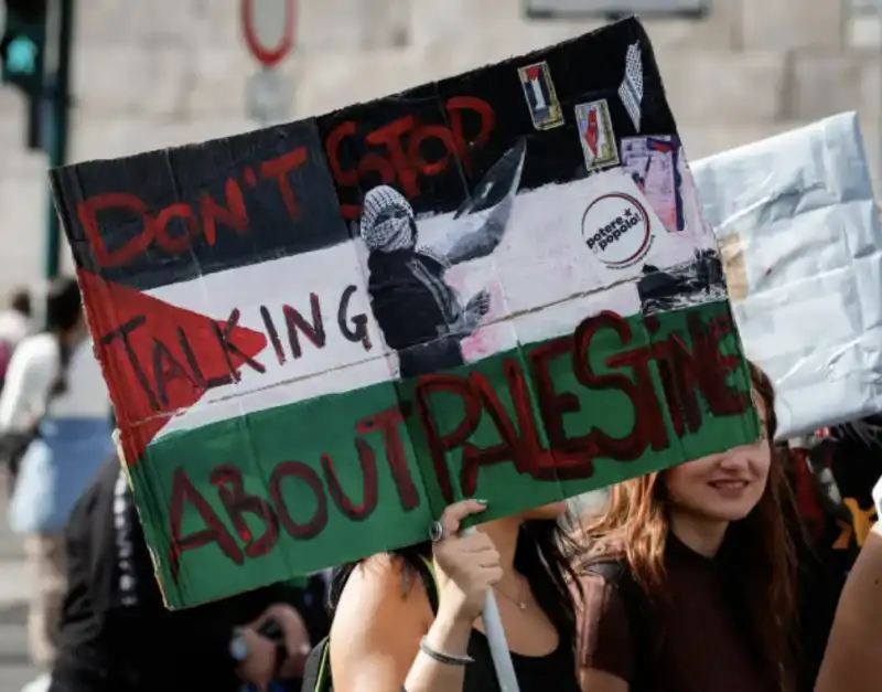 manifestazione per i palestinesi a roma 3