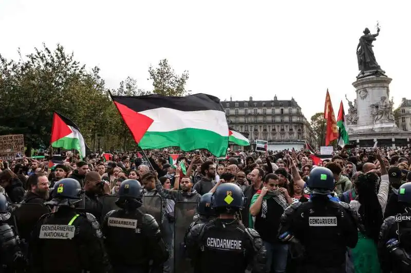 manifestazione pro palestina a parigi   2