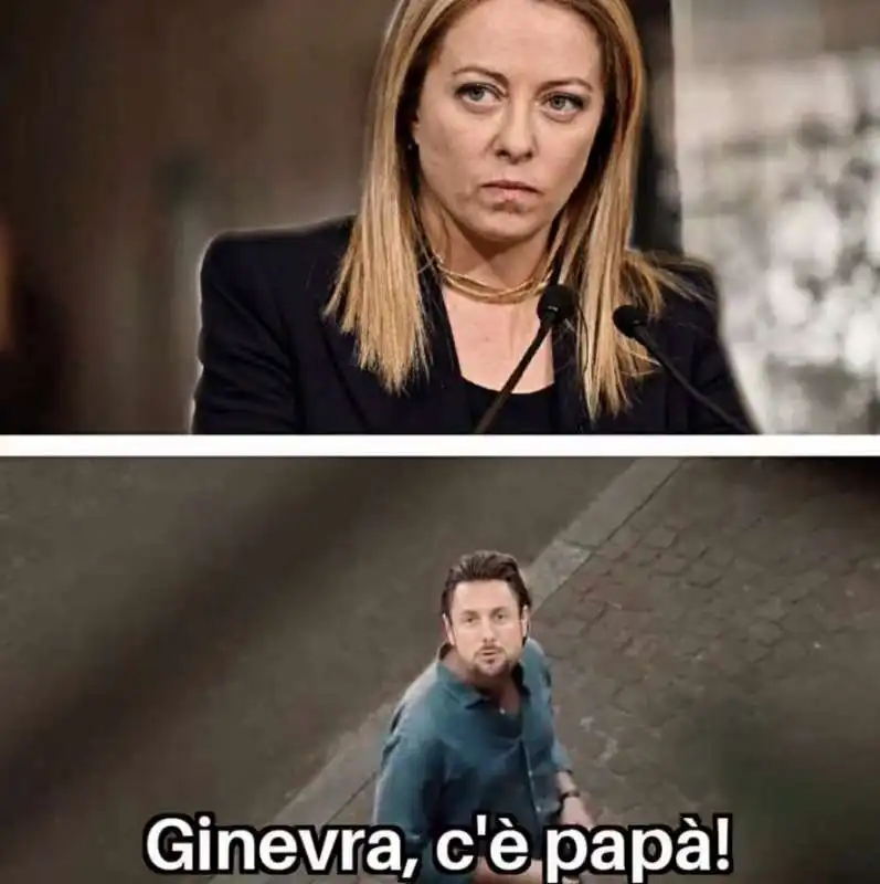 MEME GIORGIA MELONI ANDREA GIAMBRUNO