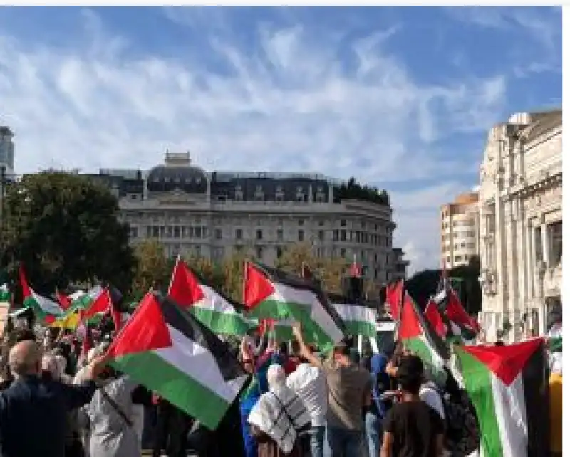 milano manifestazione pro palestina 