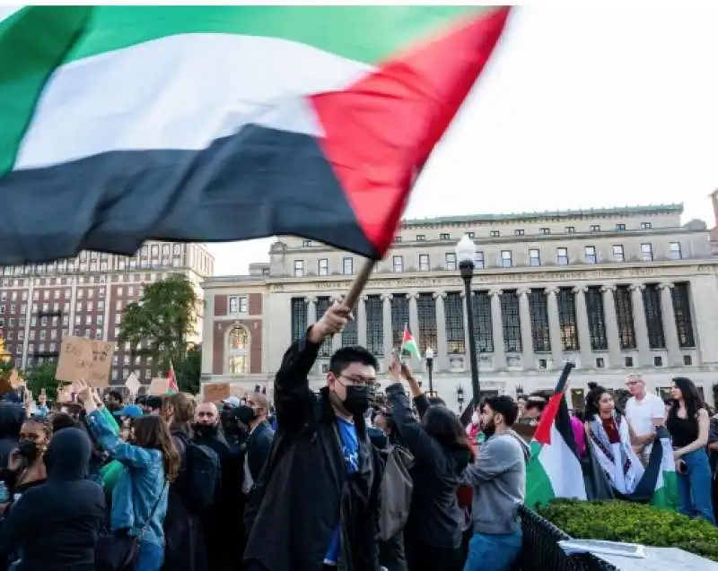 new york university - manifestazione pro palestina