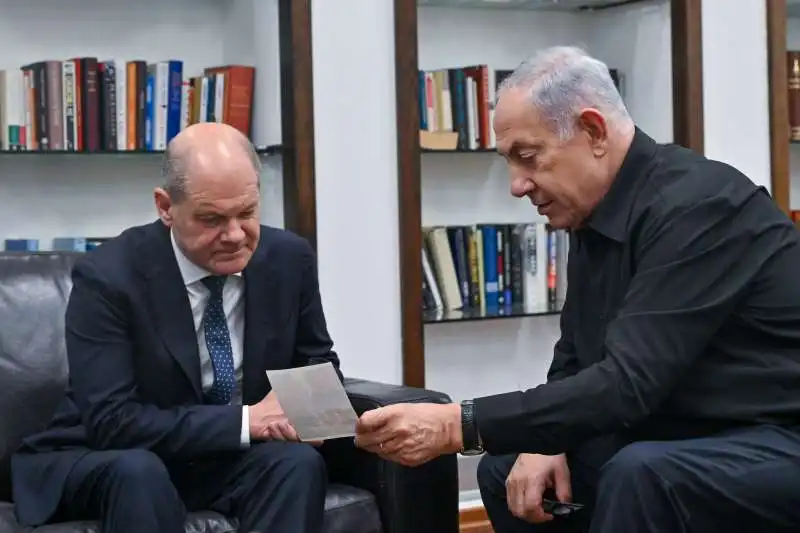 OLAF SCHOLZ BENJAMIN NETANYAHU