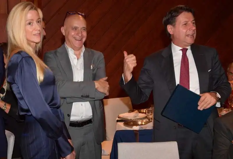 olivia paladino  stefano barigelli  giuseppe conte  foto di bacco