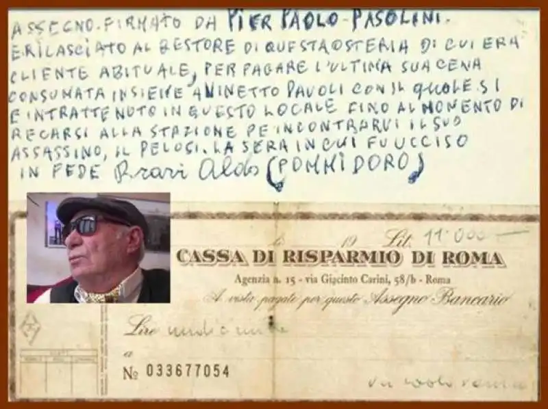 pasolini assegno