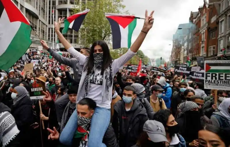 proteste pro palestina a londra 2