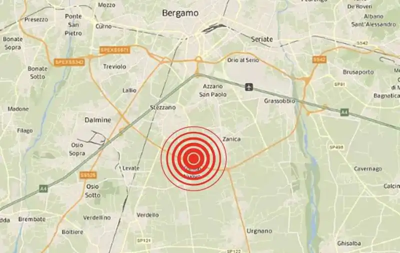 terremoto bergamo  