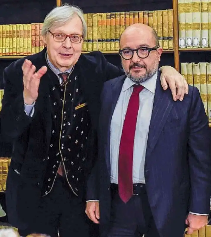 VITTORIO SGARBI E GENNARO SANGIULIANO 