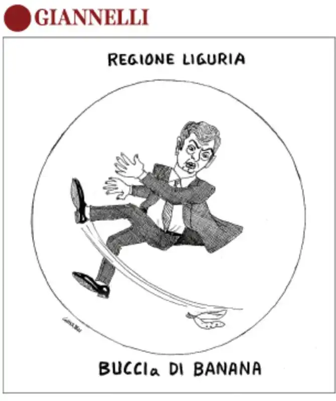 ANDREA ORLANDO  BUCCI A DI BANANA - VIGNETTA BY GIANNELLI 