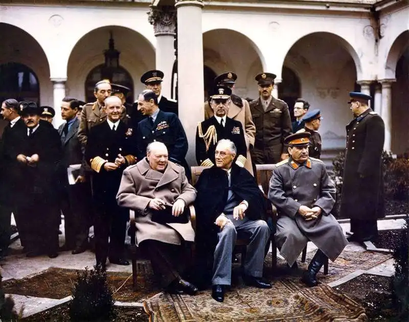 churchill roosevelt stalin a yalta