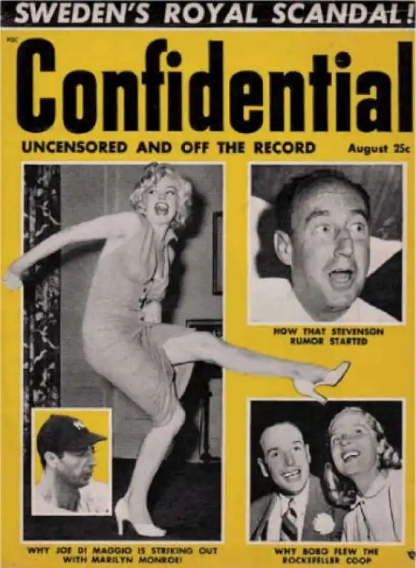 copertina della rivista confidential