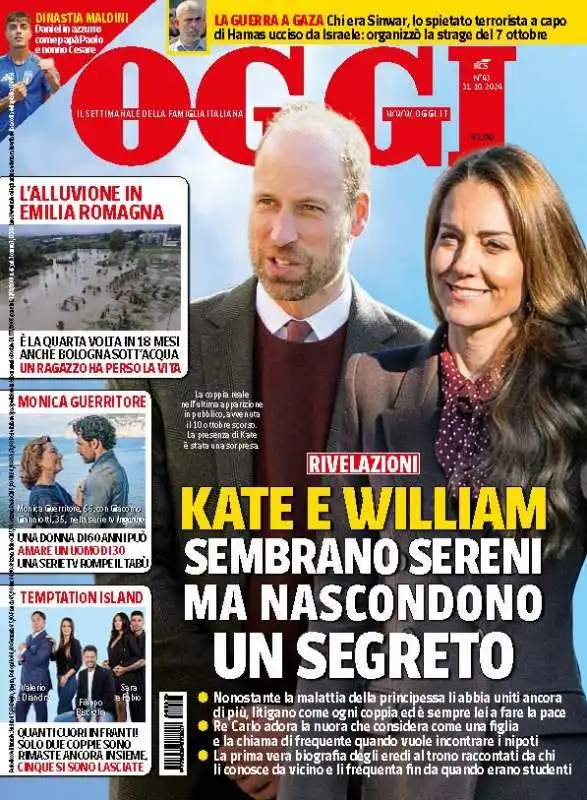 copertina Oggi del 31 ottobre 2024