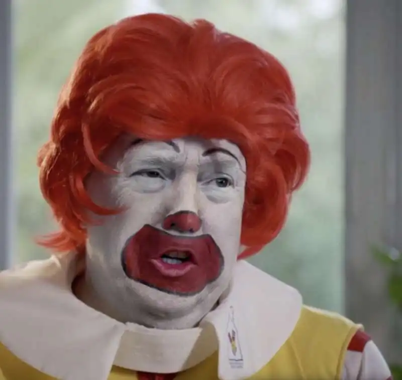 DONALD TRUMP COME RONALD MCDONALD 