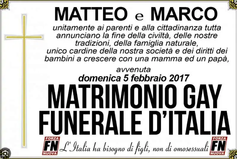 finto funerale durante un unione civile   2