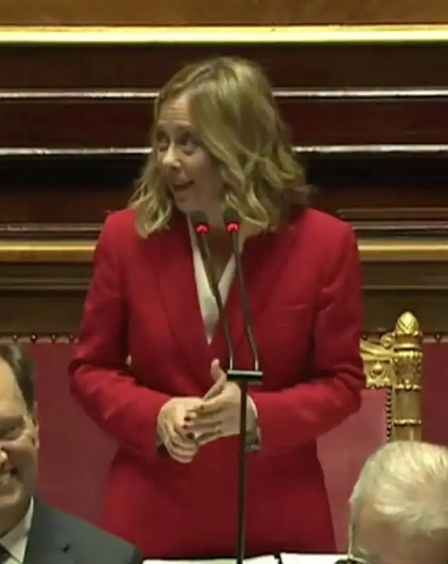 giorgia meloni al senato 6