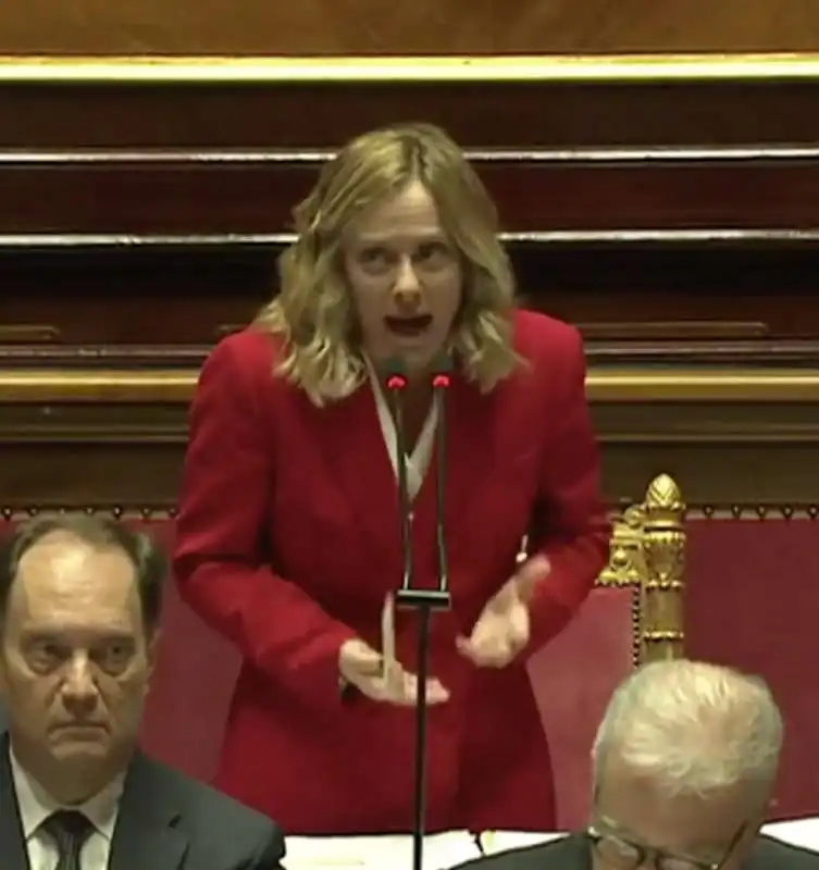 giorgia meloni al senato 9