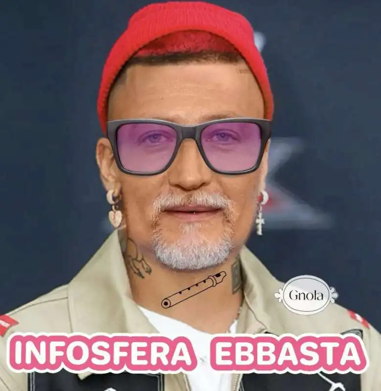 infosfera ebbasta   meme su alessandro giuli by gnola