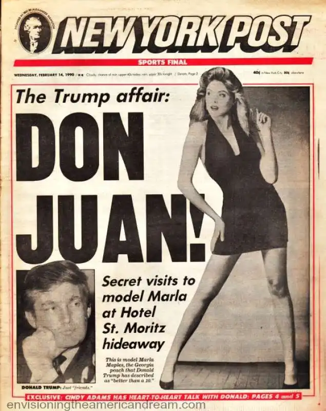 ivana trump marla maples donald trump