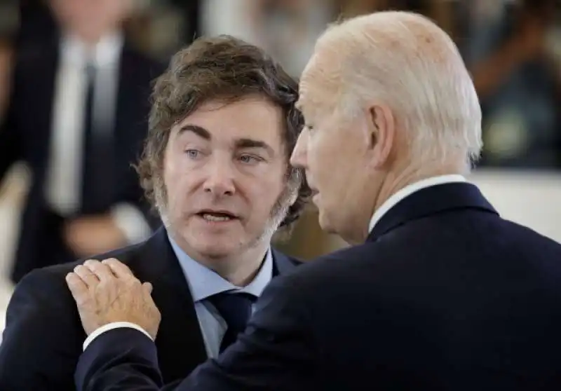 JAVIER MILEI E JOE BIDEN