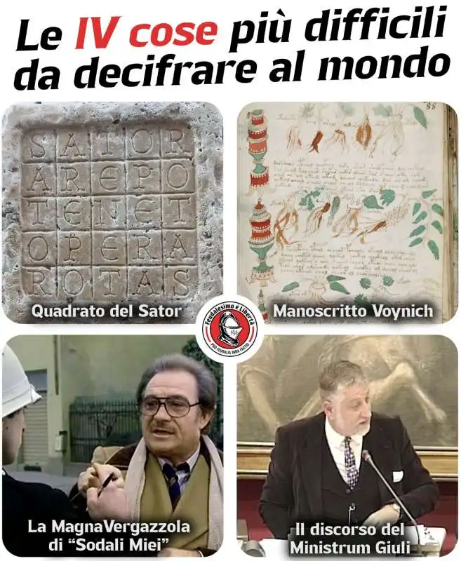 l indecifrabile discorso di giuli   meme by feudalesimo e liberta