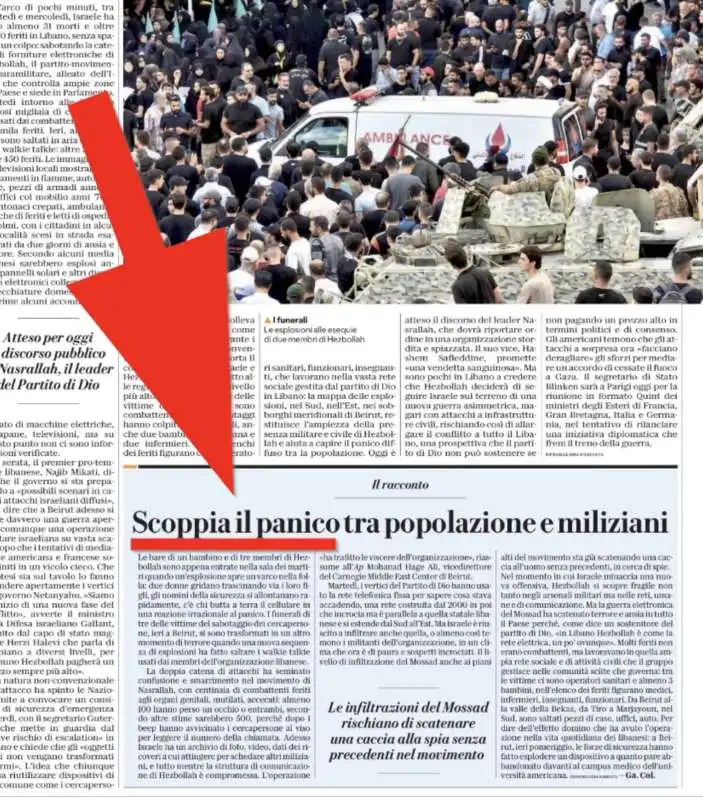 La Repubblica, scoppi in Libano 