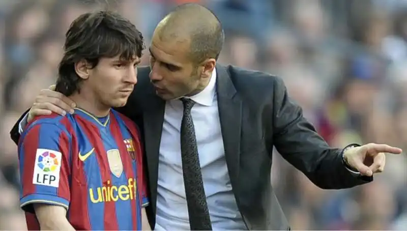 lionel messi pep guardiola