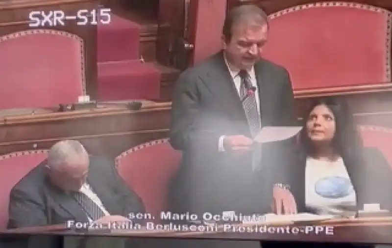 LOTITO DORME IN SENATO