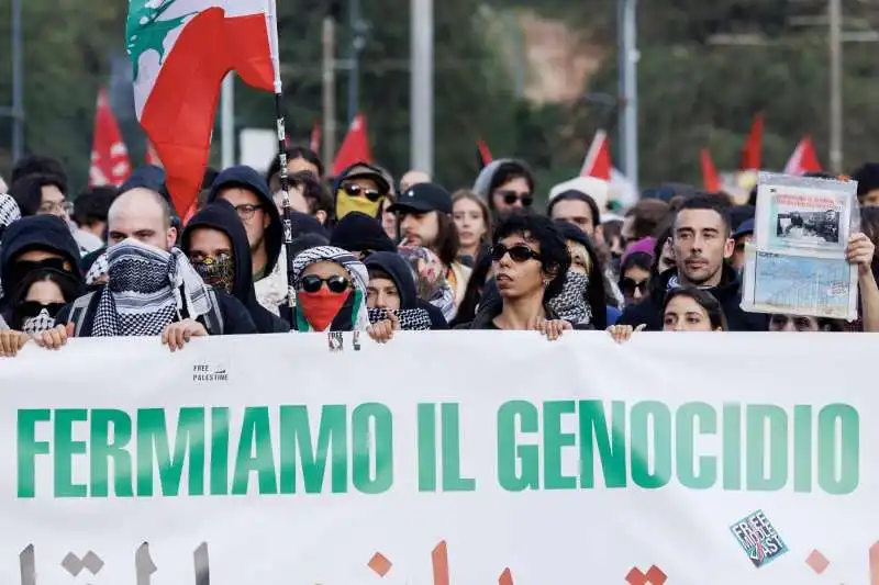 manifestazione pro palestina   roma   foto lapresse   13