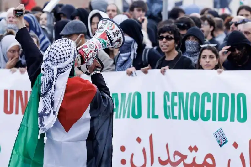 manifestazione pro palestina   roma   foto lapresse   5