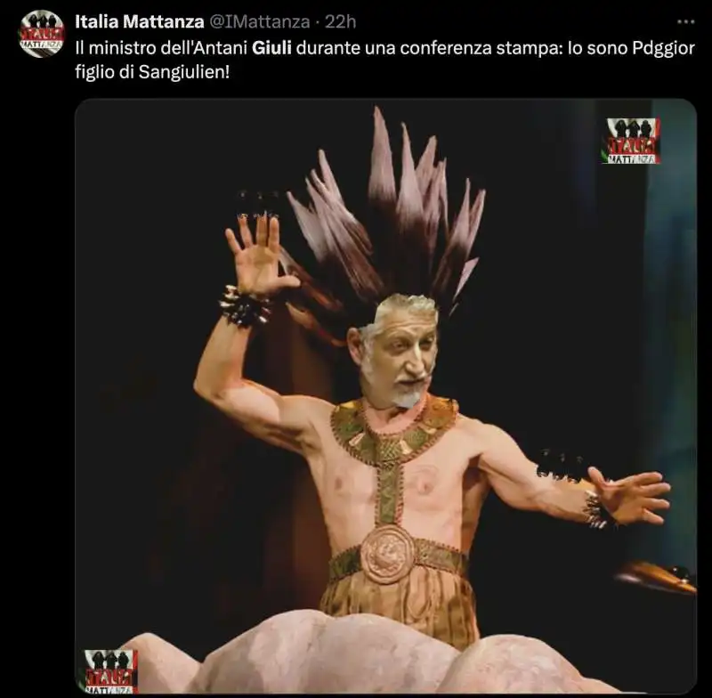 meme su alessandro giuli 