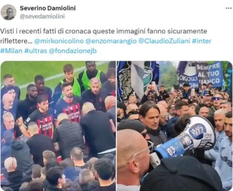 meme sul caso ultras inter e milan  13