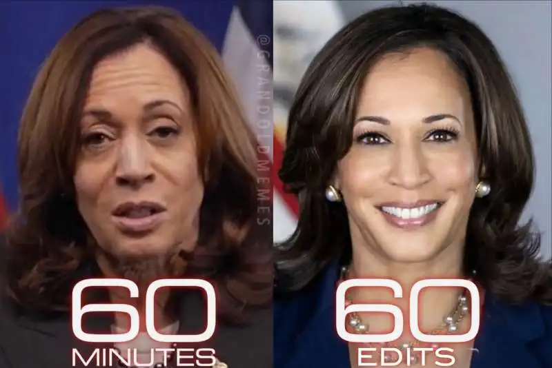 MEME SULL USO DEI FILTRI DI KAMALA HARRIS 