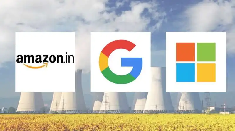 Microsoft, Google e Amazon energia nucleare

