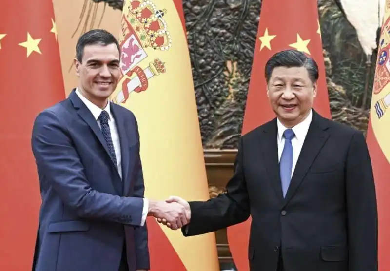 pedro sanchez   xi jinping 