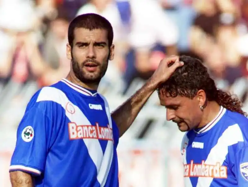 pep guardiola  roberto baggio