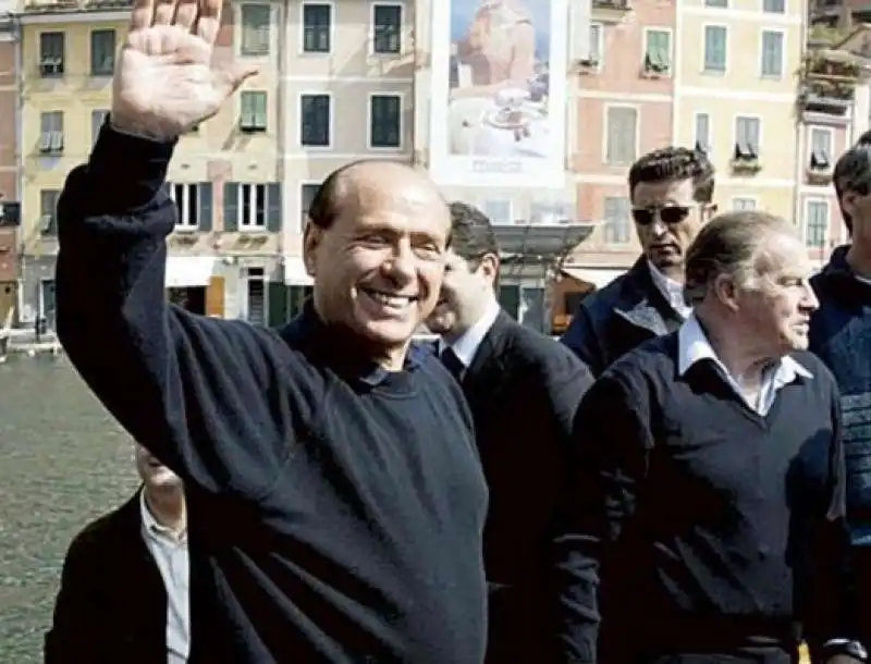 silvio berlusconi a portofino 