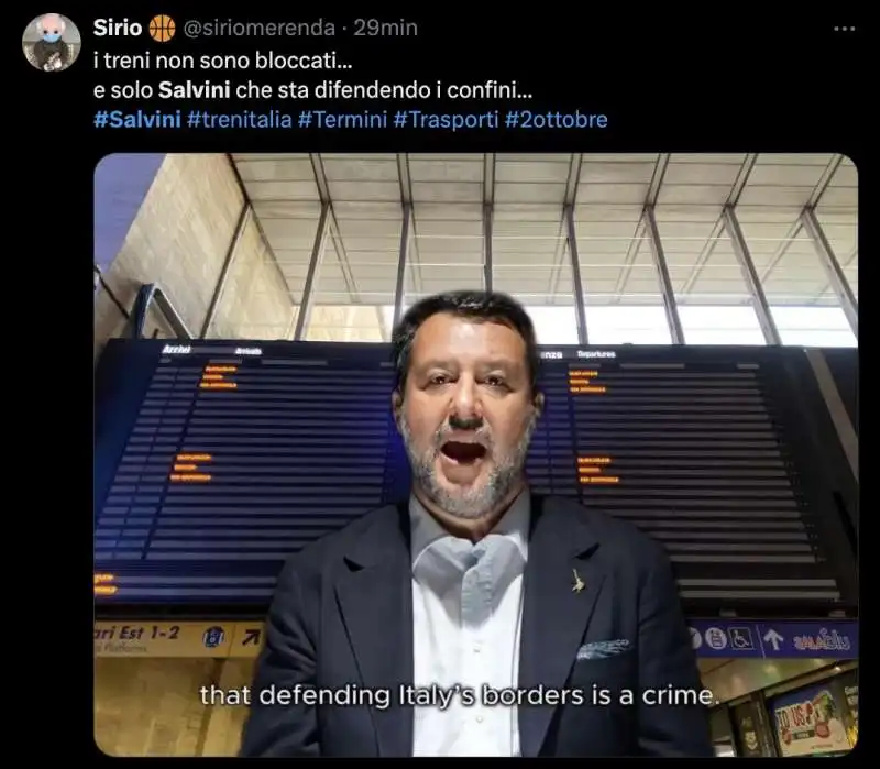 tweet contro salvini e il caos treni   7