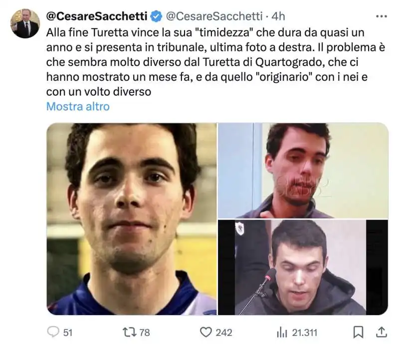 tweet dei negazionisti di filippo turetta   1