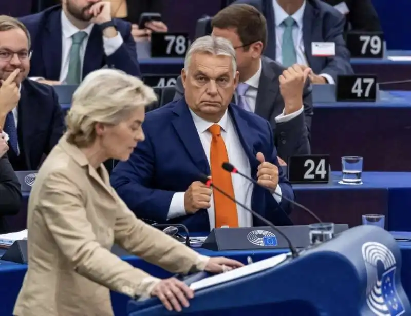 URSULA VON DER LEYEN VIKTOR ORBAN 