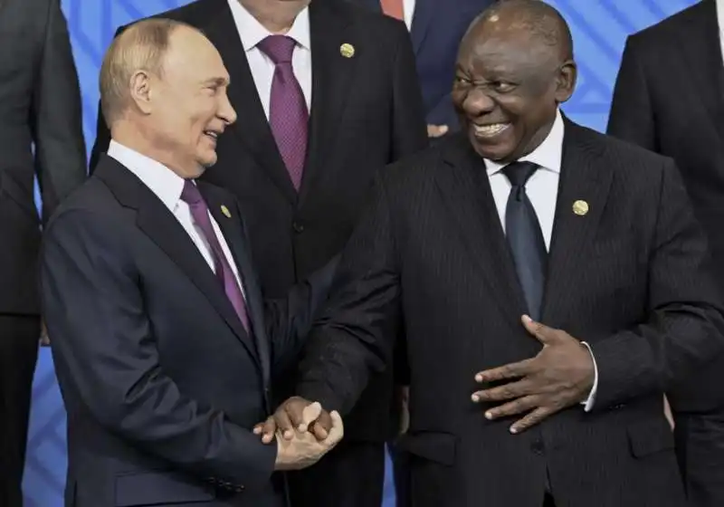 vladimir putin   cyril ramaphosa   vertice brics 2024    foto lapresse