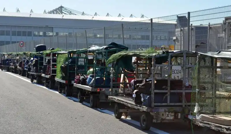 caos bagagli fiumicino