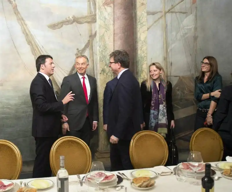 cena renzi blair orlando boschi madia 2