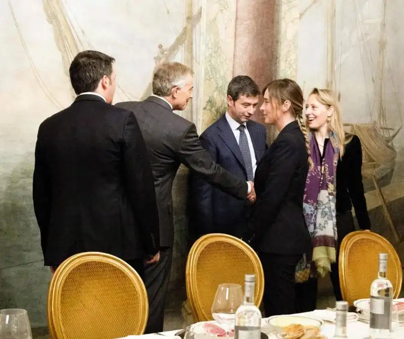 cena renzi blair orlando boschi madia 3